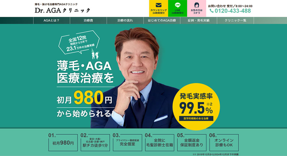 AGAクリニックのおすすめ:Dr.AGAクリニック