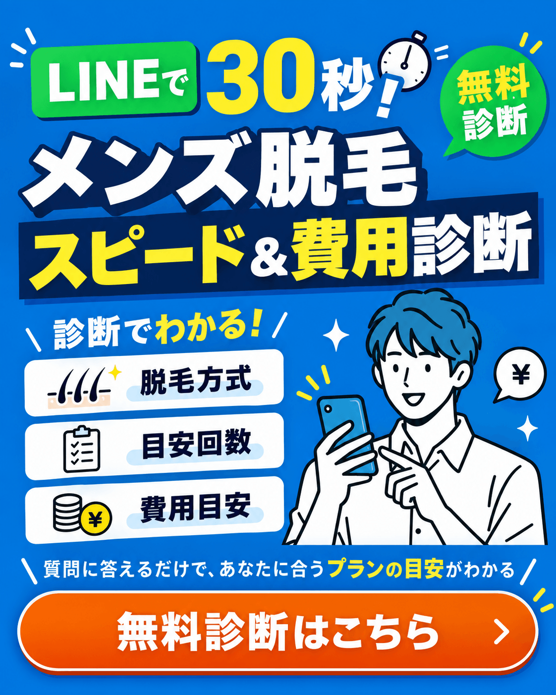 メンズ脱毛診断
